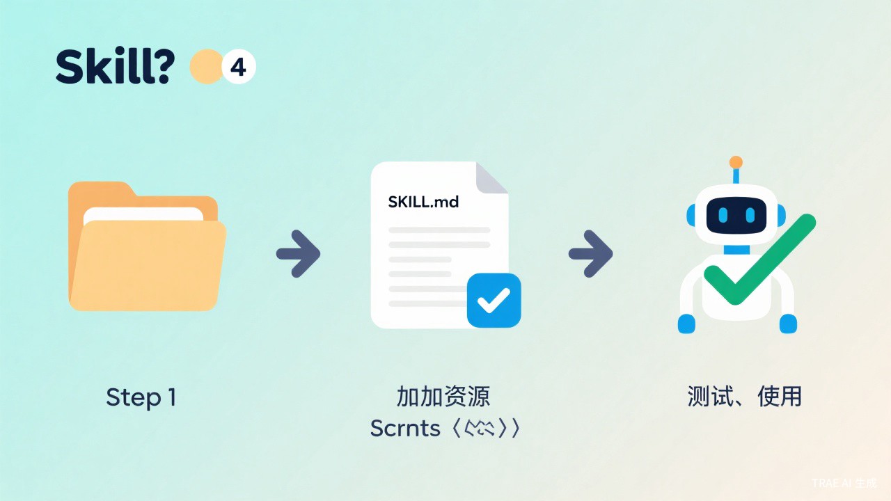 创建 Skill 步骤图