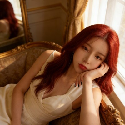 古典沙发与美人