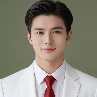 低饱和证件照〔男〕