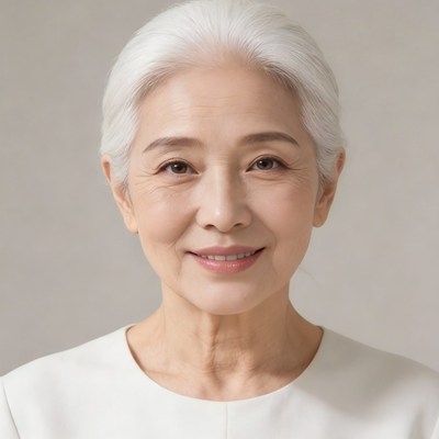 老年关怀证件照〔女〕