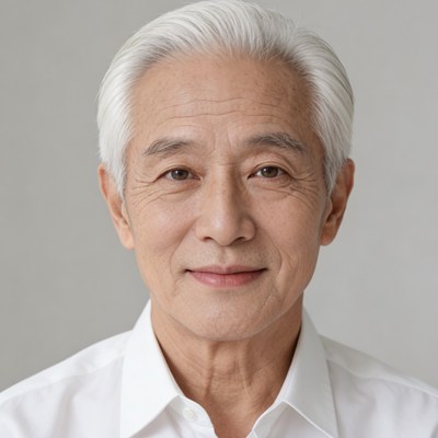 老年关怀证件照〔男〕